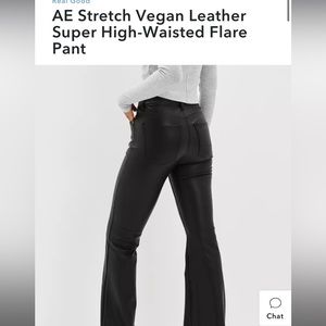 American Eagle Stretch Leather Pants